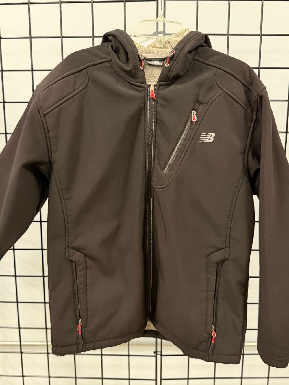 New Balance Men's Sherpa Fleece Lined Hooded Jacket